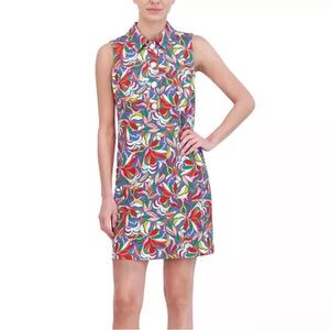 Jessica Howard  Sleeveless Dress retro flair button detail 8